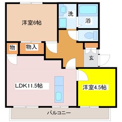 サンオークムカイの物件間取画像